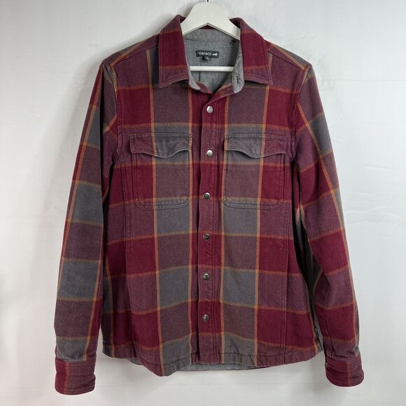 Toad & Co Size S Shirt Jacket Mojac Dos Shirtjac Heavyweight Flannel Snap FLAW - Picture 4 of 16